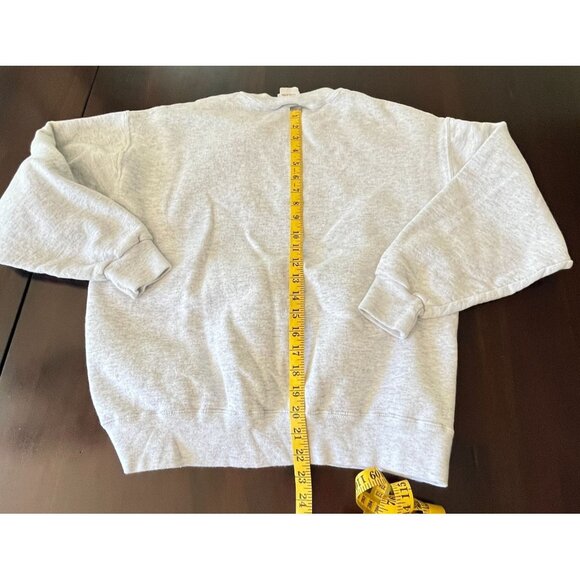 390th Bomb Group (H) Gray Sweatshirt Size Large Veterans Assoc B17 Plane STAINED - Picture 8 of 10